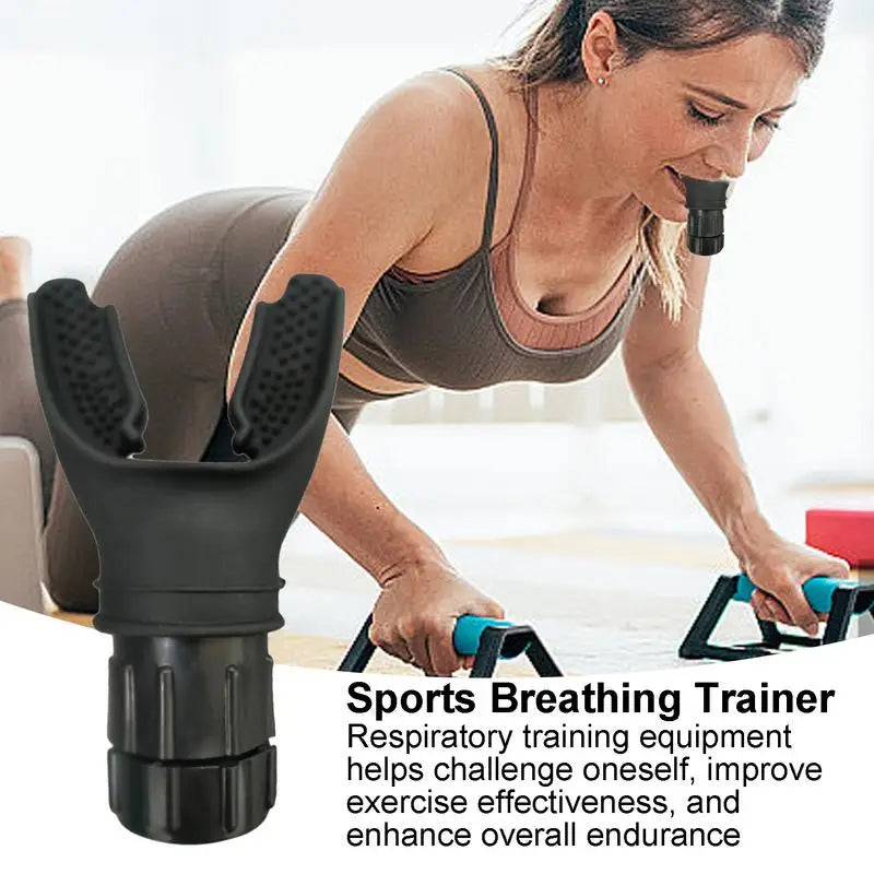 Portable Lung Training Device With Adjustable Intensity Knob