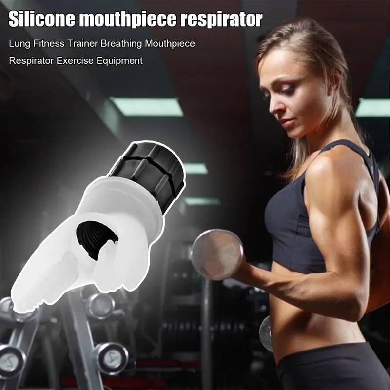 Portable Lung Training Device With Adjustable Intensity Knob