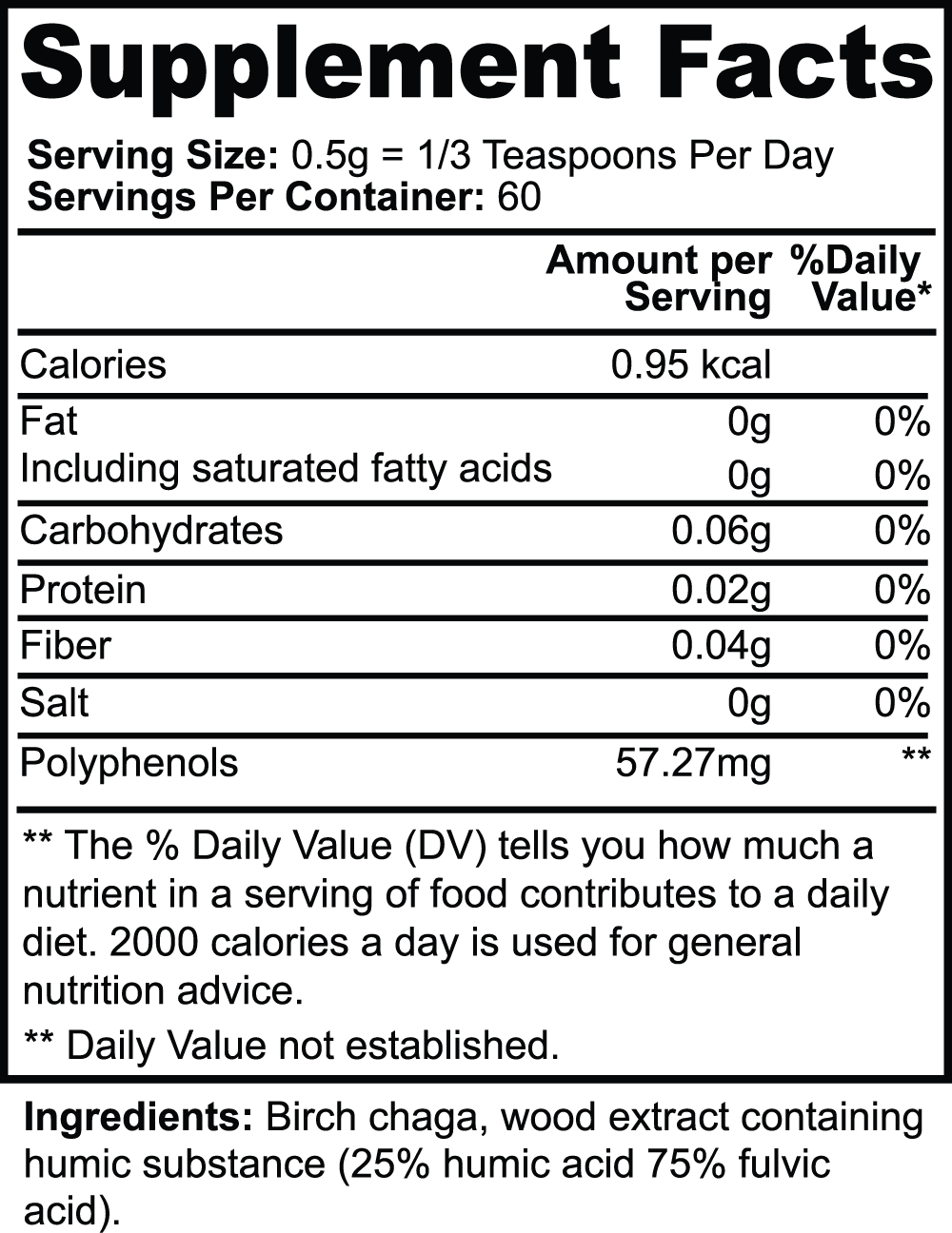 Zenith Health Birch Chaga Microbiome Wellness Powder